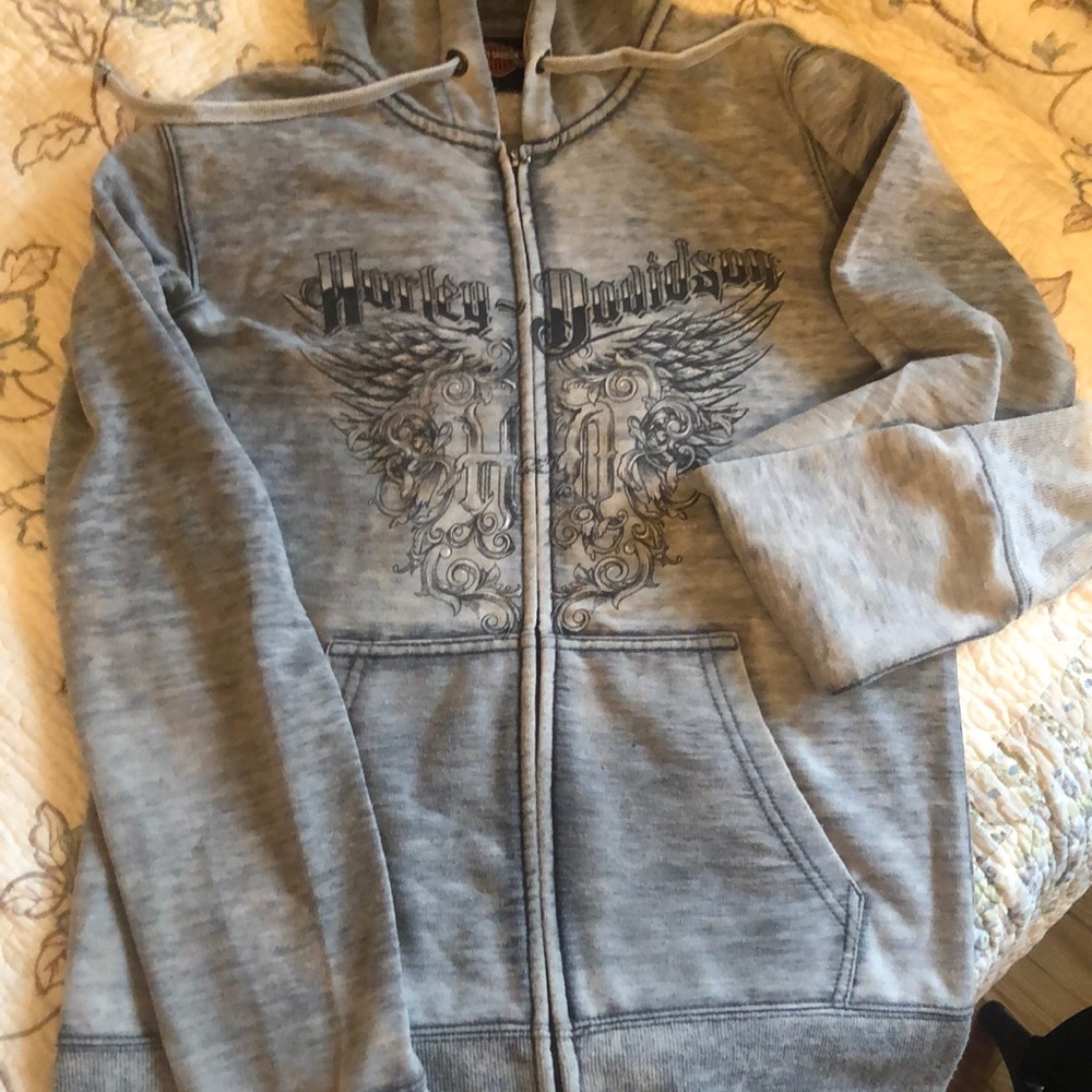 Harley Davidson zippered hoody Size M